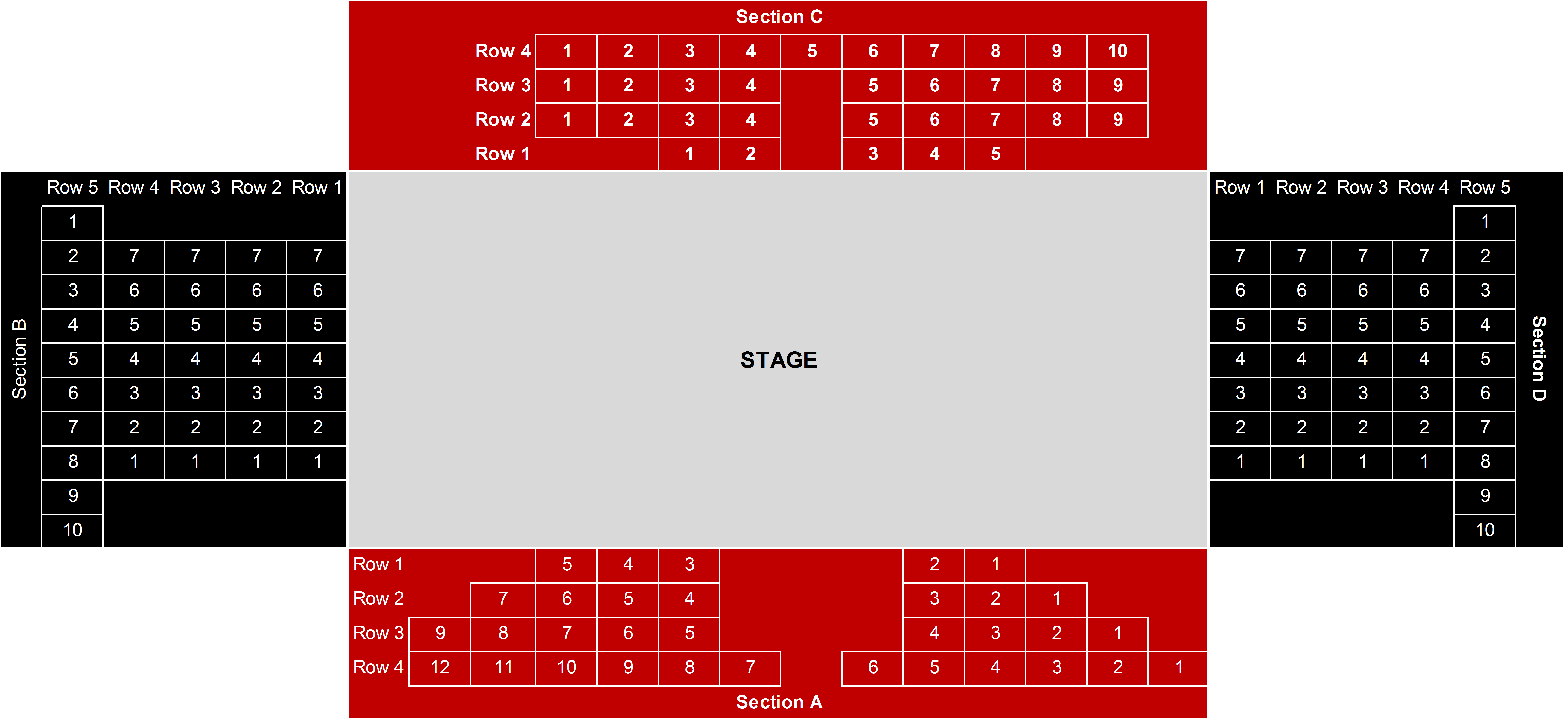 Seating Chart – Comtra Theatre